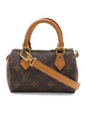 Louis Vuitton Monogram Mini Speedy Mini Bag Pouch Case 2-Way